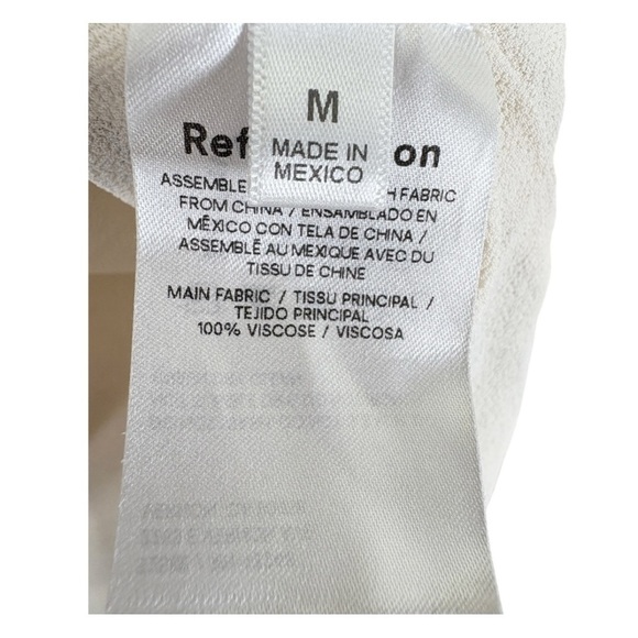 Reformation Lucky Wrap Mini Dress Size Medium - Picture 10 of 11